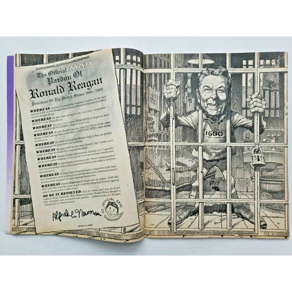 1988 MAD Magazine April No. 278 "Mad Rap Issue / Dirty Dancing" M262 - Picture 5 of 6